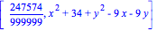 [247574/999999, x^2+34+y^2-9*x-9*y]